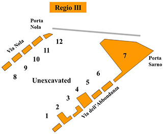 Pompeii Regio III Plan